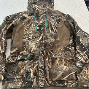Cabela's OutfitHer Camouflage Full Zip Hooded Jacket Women's Size Medium